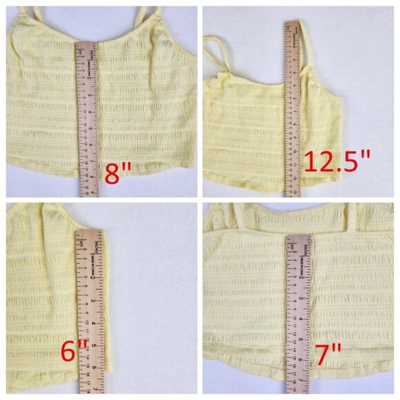 PacSun Pac Cares Womens Crop Top Size S Yellow - Picture 6 of 6